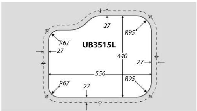UB3515L R67 27 27 R95 440 27 556 R67 27 R95