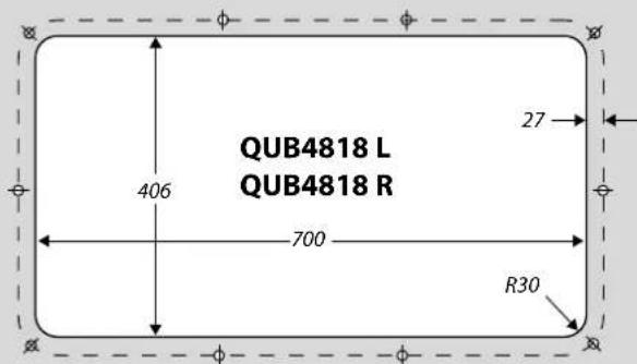 QUB4818 L QUB4818 R 406 700 27 R30