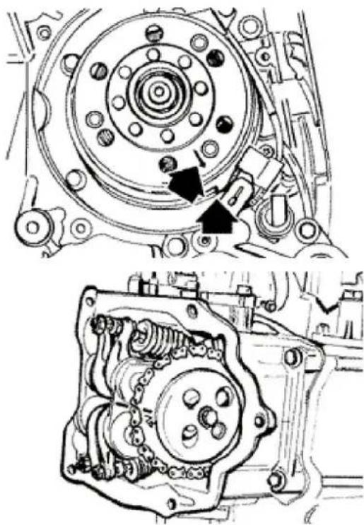VESPA GT 125 (2003) - Checking the ignition timing - 1