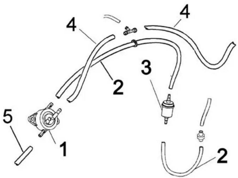 Technical diagram of a mechanical assembly with numbered components for identification