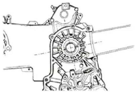 VESPA GT 200 (2003) - InspectingBtheBcrankshaftBplainBbearings - 1