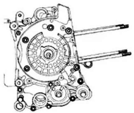 VESPA GT 200 (2003) - SplittingBtheBcrankcaseBhalves - 3