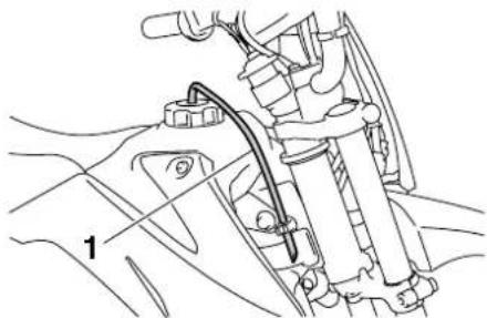 YAMAHA TT-R110E (2017) - Az üzemanyagtartály szellőző tömlője - 1