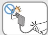SAMSUNG 4 Series NP470R5E - A hálózati adapter használatára vonatkozó óvintézkedések - 4