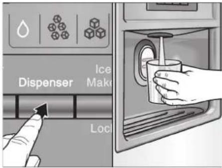 Dispenser Ice Make Lock