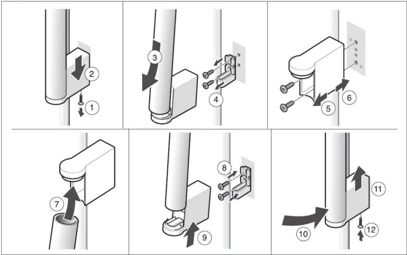 BOSCH KAN62V41 - Unscrewing the handles - 1