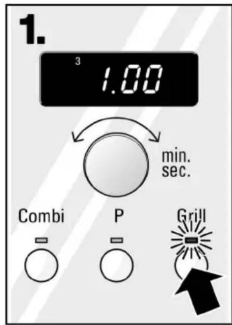 1. 3 1.00 min. sec. Combi P Grill