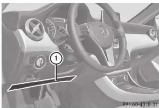 Mercedes-Benz A-Class (2013) - Vezetőoldali térdlégzsák - 1