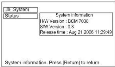 HITACHI 50PD960DTA - Checking DTT System Information - 1