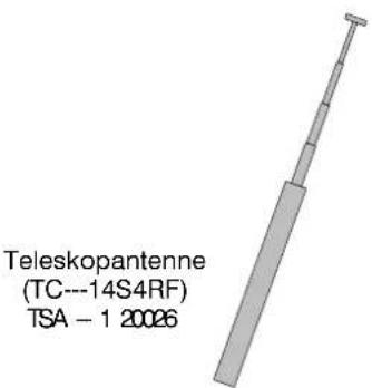 Teleskopantenne (TC---14S4RF) TSA - 1 20026