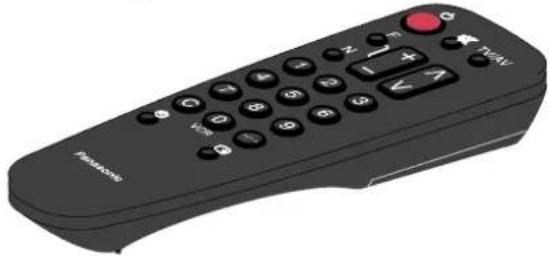 PANASONIC TC-14S4RF - Bitte überprüfen, ob die abgebildeten Zubehörteile vorhanden sind. - 4