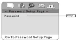 Password Setup Page -- Password Go To Password Setup Page