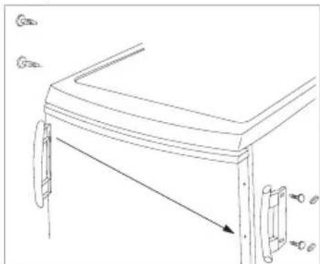 AEG-ELECTROLUX Santo 74160 TK3 - Změna směru otevírání dveří - 3