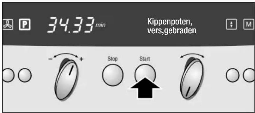 NEFF B8762 - Metdefunctiekeuzeknophetgewenste programmainstellen. - 3
