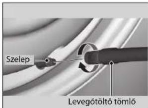 Szelep Levegötöltő tömlő