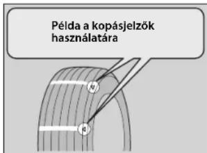 Példa a kopásjelzők használatára