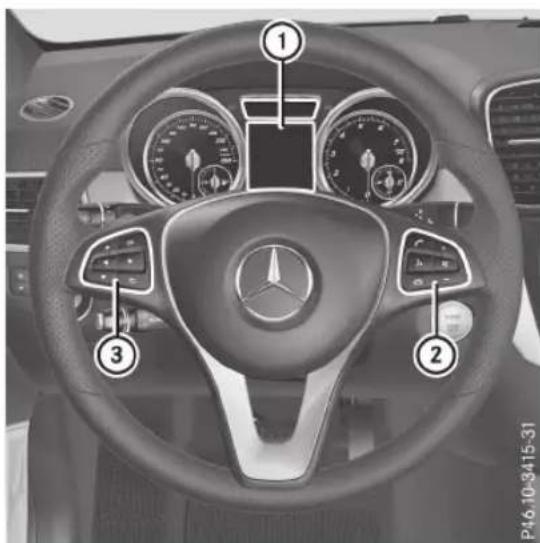 Mercedes-Benz GLE Coupe (2015) - Fedélzeti számítógép kezelése - 1