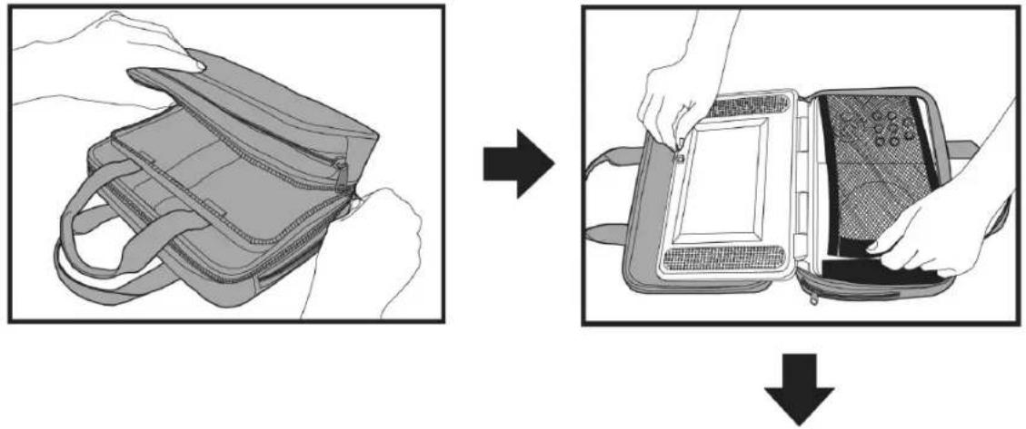 AEG DVD 4504 - INSTALLAZIONE DELLA BORSA DA TRASPORTO - 1