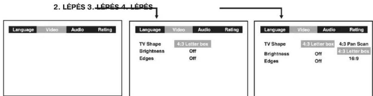 AEG DVD 4504 - A TV-készülék formátuma - 1