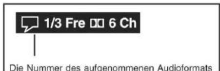 1/3 Fre 6 Ch Die Nummer des aufgenommenen Audioformats