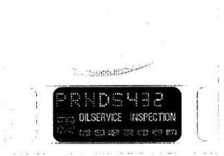 PRNDS432 OILSERVICE INSPECTION 103-01-07 (OR OR OR)