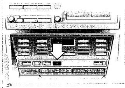 Technical diagram of a device rear panel with labeled ports and connectors, showing internal layout and status indicators.