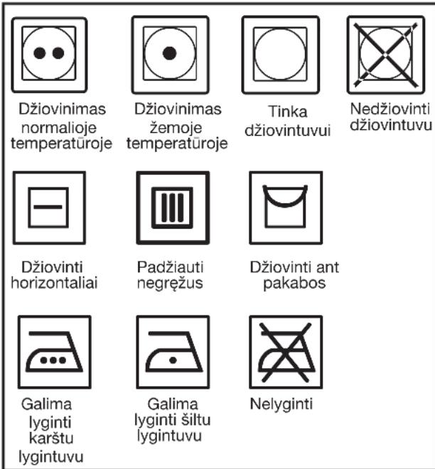 BEKO DC 1670 - Skalbiniai, tinkami džiovinimui mašinoje - 1