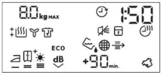 8.0 kg MAX +∞ ∥ Y T ECO dB +90 min.