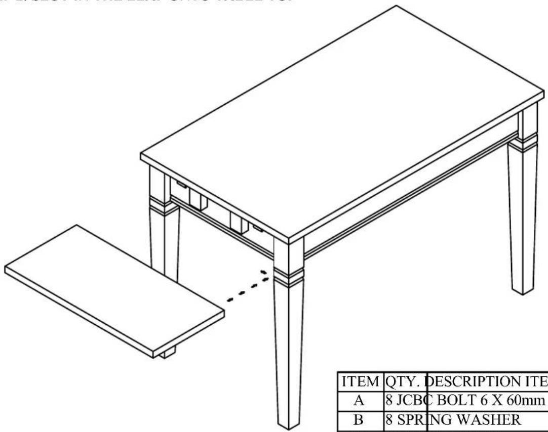 Talgø Koster (120x80) - KOSTER TABLE ASSEMBLY INSTRUCTION - 2