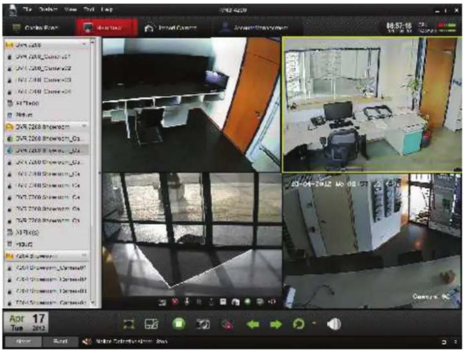 Hikvision IVMS-4200 - Starten Live Video - 2