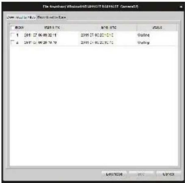 Hikvision IVMS-4200 - Download Opnamebestanden: - 2