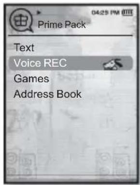 Prime Pack Text Voice REC Games Address Book