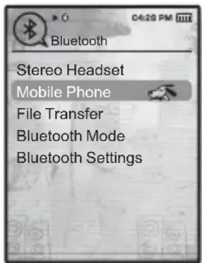 Bluetooth Stereo Headset Mobile Phone File Transfer Bluetooth Mode Bluetooth Settings