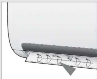SAMSUNG AQV12MSAN - Adjusting the Airflow Direction Horizontally - 1