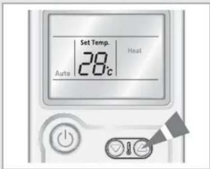Set Temp. 28°C Auto Heat