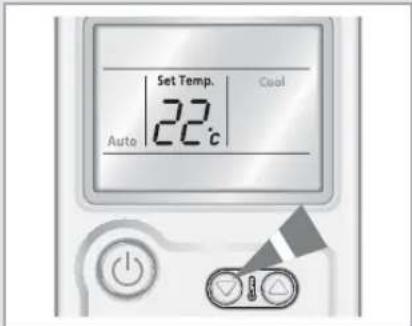 Set Temp. 22°C Auto Cool