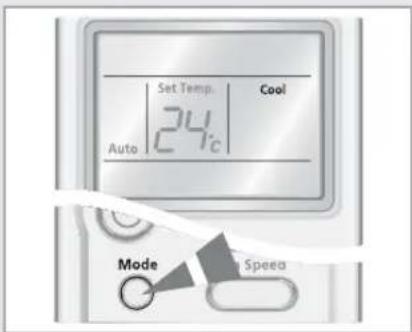 Set Temp. Cool 24°C Auto Mode Speeda