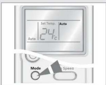 Set Temp. Auto 24°c Auto Mode Speeda