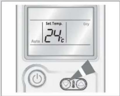Set Temp. 24° Dry Auto