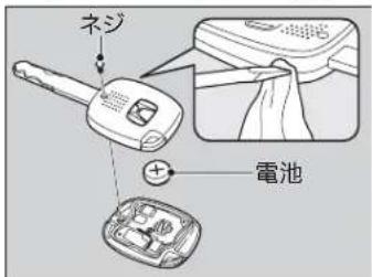 ネジ + 電池