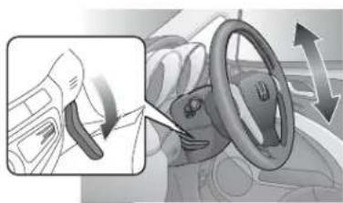 Honda Airwave (2010) - ハンドル位置の調節 - 1