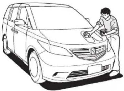 Honda Elysion (2004) - ●ワックスをかけるとき ●樹脂塗装部品 - 1