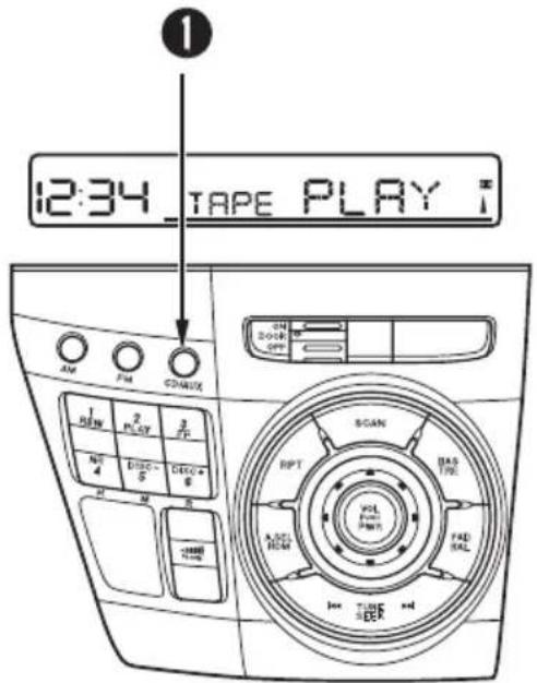 12:34 TAPE PLAY AM FM CONVUX 1 RAW 2 PLAY 3 F NET 4 DISC-5 CESC- M M S R SCAN BAS TIRE HOL FULL RAD FAD HAL Irr TUBE SEEF