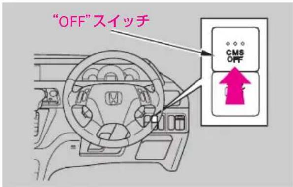 "OFF"スイッチ CMS OFF