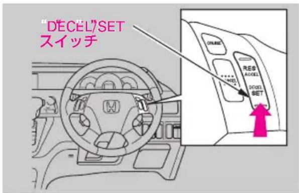 "DECEL/SET スイッチ