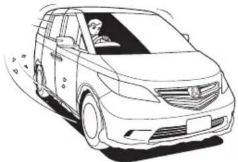 Honda Elysion (2004) - (タイヤまわりの着氷) - 1