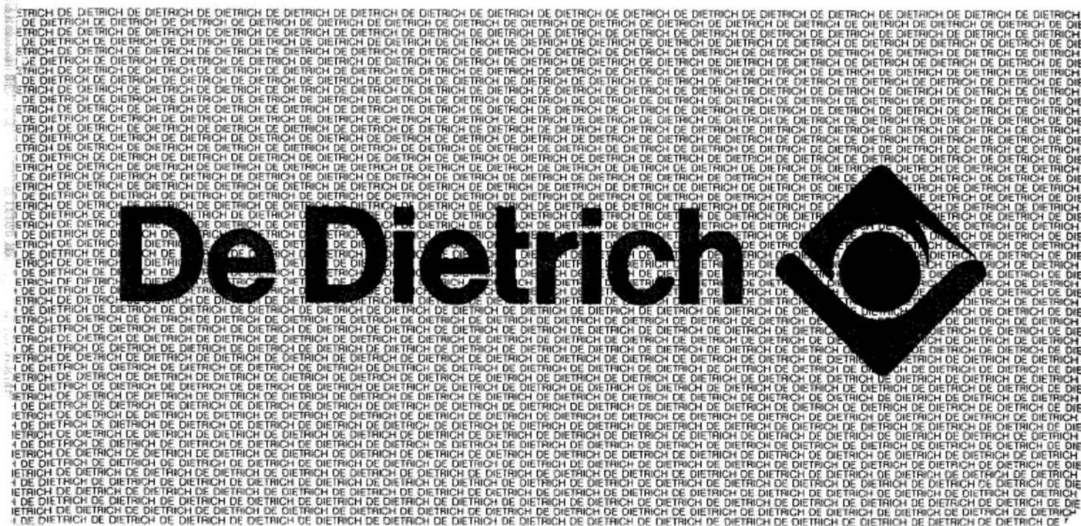 DE DIETRICH 1125 - Cuisinières à four pyrolytique Herde mit pyrolytischem backofen Keukenfornuizen mit pyrolyse-bakoven Cookers equipped with pyrolytic oven - 1