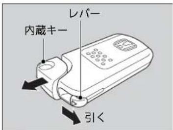 レバー 内蔵キー 引く