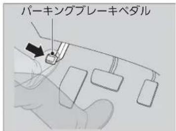 パーキングブレーキペダル