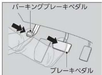 パーキングブレーキペダル ブレーキペダル